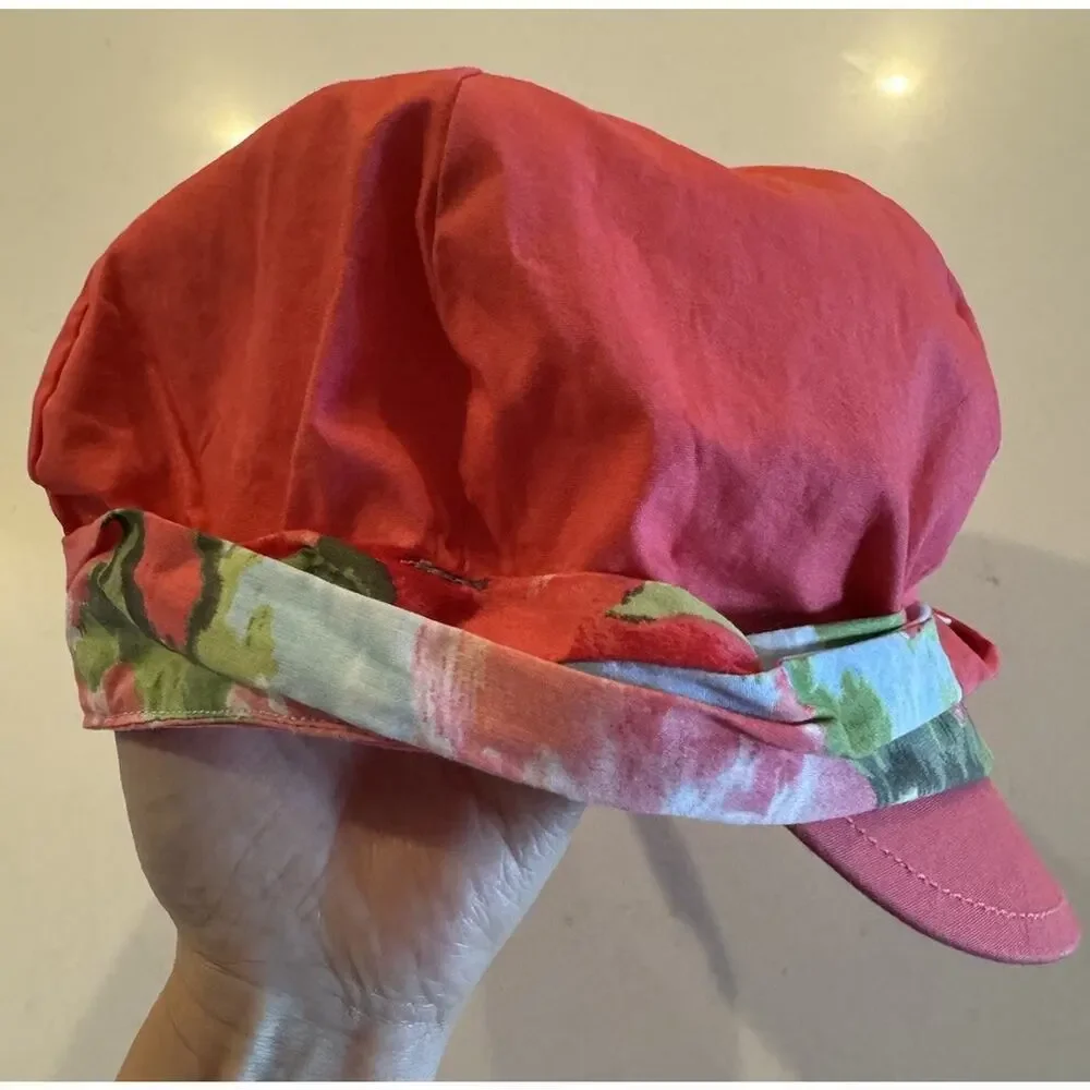 Gymboree‎ Girls Size 5-7 Burst Of Spring Hat Print Trim Beach